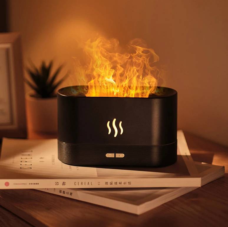 Humidificateur LED Effet Flamme-Ambiance Zen & Relaxante